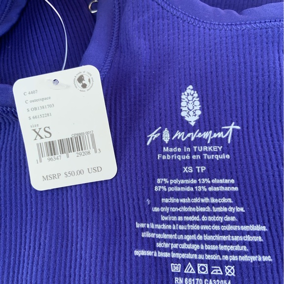 NWT Free People FP Movement Free Throw Henley Top - Picture 7 of 9